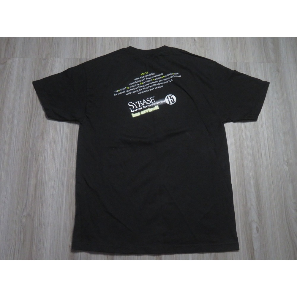 Vintage Sybase Area 15 Technology Promo Shirt Size Large Men Server - Picture 3 of 5
